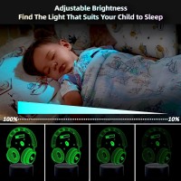 Gamer Night Light For Boys Room Gamer Decor For Boys Bedroom 3D Illusion Gaming Lamp With 16 Color Changing Gamer Gifts Gaming