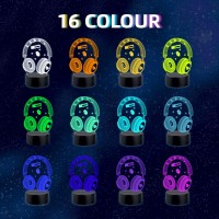 Gamer Night Light For Boys Room Gamer Decor For Boys Bedroom 3D Illusion Gaming Lamp With 16 Color Changing Gamer Gifts Gaming