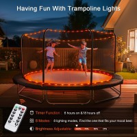 Potive Orange 2 Pack Battery Operated String Lights Outdoor Waterproof Total 66 Ft 200 Led Battery Halloween Lights Orange Rop