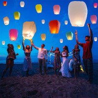 Nufroupel Paper Lanterns To Releasein Memory 12 Pack Color Chinese Lanterns Easy To Use Paper Lanterns Were The Highlight Of