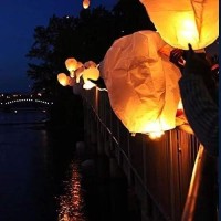 Nufroupel Paper Lanterns To Releasein Memory 12 Pack Color Chinese Lanterns Easy To Use Paper Lanterns Were The Highlight Of