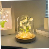 Qcdesoulblv Lily Of The Valley Lamp, Diy Flower Night Lights Material Kit Artificial Flowers With Night Lights Fake Lily Of Valley For Women Valentine'S Day Mother'S Day