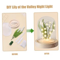 Qcdesoulblv Lily Of The Valley Lamp, Diy Flower Night Lights Material Kit Artificial Flowers With Night Lights Fake Lily Of Valley For Women Valentine'S Day Mother'S Day