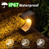 Jsot Solar Stair Lights 8 Pack Solar Step Lights Deck Post Lights Solar Powered For Outside Decor Lights For Outdoor Stairs St