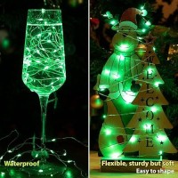 Hxweiye 6 Pack Green Fairy Lights Battery Operated 7Ft 20Led Mini Fairy String Lights Mason Jar Lights Waterproof Firefly Star