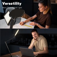 Led Desk Lamp For Home Office Desk Light For Video Calls 3 Color Temperature 10 Brightness Computer Light Dimmable Led Desk L