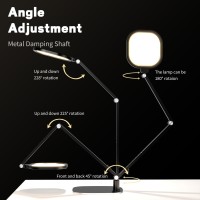 Led Desk Lamp For Home Office Desk Light For Video Calls 3 Color Temperature 10 Brightness Computer Light Dimmable Led Desk L