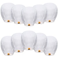 10 Pcs Chinese Lanterns To Release In Memorial An Unforgettable Memory Decoration Lanterns For Family Friends Perfect Moment H