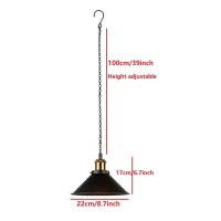 1 Pack Portable Hanging Light Fixture Battery Operated,Rechargeable Pendant Light With Remote,Wireless Hanging Lamp Battery Powered Chandelier Lantern Black For Indoor Outdoor Garden Porch Patio