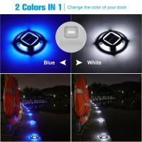 Volisun Solar Driveway Lights Dock Deck Lights 12 Pack 2 Colors In 1 Led Ip67 Waterproof Outdoor Warning Step Lights For Drivewa