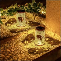 Sloth Solar Lanterns Outdoor Waterproof Hanging Solar Lights Sloth Gifts For Women Men Metal Decorative Led Sloth Lanterns For G