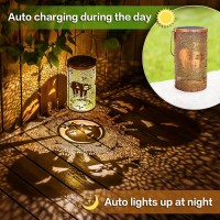 Sloth Solar Lanterns Outdoor Waterproof Hanging Solar Lights Sloth Gifts For Women Men Metal Decorative Led Sloth Lanterns For G