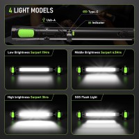 Work Light For Mechanic 3200Lm Led Work Lights 6000Mah Rechargeable Magnetic Light Bar Portable Automotive Tools Cordless Underh