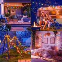 Minetom Crystal Globe String Lights Battery Operated 17 Ft 30 Led Globe Fairy Lights With Remote And 8 Modes Waterproof For B