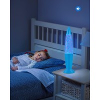 Vanful Glitter Motion Lamp With 7 Colors Changing For Adults And Kids Blue Led Lamps With Snowflake Sparkles Beautiful For Home