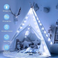 Minetom Crystal Globe String Lights Battery Operated 17 Ft 30 Led Globe Fairy Lights With Remote And 8 Modes Waterproof For B