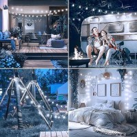 Minetom Crystal Globe String Lights Battery Operated 17 Ft 30 Led Globe Fairy Lights With Remote And 8 Modes Waterproof For B