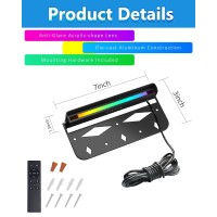 Teekuv 8 Pack 7 Inch Rgb Led Hardscape Lighting 28W Smart Retaining Wall Lights 16 Million Colors With Remote Control Ip65 Wa