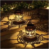 Chicken Solar Lanterns Outdoor Waterproof Hanging Solar Lights Chicken Gifts For Women Men Metal Led Decorative Light For Yard P