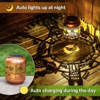 Chicken Solar Lanterns Outdoor Waterproof Hanging Solar Lights Chicken Gifts For Women Men Metal Led Decorative Light For Yard P