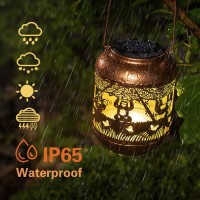 Sloth Solar Lanterns Outdoor Waterproof Hanging Solar Lights Sloth Gifts For Women Men Metal Led Decorative Light For Yard Patio