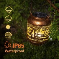 Frog Solar Lanterns Outdoor Waterproof Hanging Solar Lights Frog Gifts For Women Men Metal Led Decorative Light For Yard Patio L