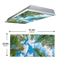 2Pcs Fluorescent Light Covers For Classroom Ceiling Lights Magnetic Light Covers Fluorescent Light Filters For School Home Offic