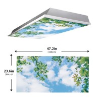 2Pcs Fluorescent Light Covers For Classroom Ceiling Lights Magnetic Light Covers Fluorescent Light Filters For School Home Offic