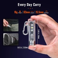 Nicron K11 Rechargeable Keychain Flashlight Lightweight 400 Hight Lumen With Extra 4 Sidelight Ipx4 Edc Mini Flashlight Be Used