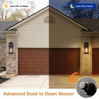 Dastor Outdoor Porch Light Camera Dusk To Dawn Outdoor Wall Light With Camera Black Exterior Wall Sconce Light Fixture For Hou