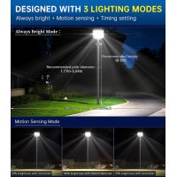 Gefolly 800W Solar Street Light Outdoor 80000Lm Commercial Parking Lot Light Dusk To Dawn 6500K Solar Security Flood Light Wit