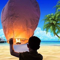 20 Pack Chinese Lanterns To Release In Heaven White Flying Lanterns Paper Lantern Hanging Paper Lanterns Wish Lantern Memorial