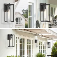 Bestshared Outdoor Wall Lantern Exterior Wall Sconce Light Fixtures Wall Mounted Lighting Fixture Black Wall Lamp Modern Wall