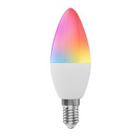 Ngnsky Zigbee E12 Smart Rgbcw Candle Bulb Compatible With Alexa & Google Home Smartthings, App And Voice Control,Zigbee Hub Required.