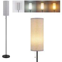 Floor Lamp For Living Room Modern Standing Lamps With Lampshade Minimalist Tall Lamp With Chain Switch For Living Room Led Bu