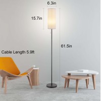 Floor Lamp For Living Room Modern Standing Lamps With Lampshade Minimalist Tall Lamp With Chain Switch For Living Room Led Bu