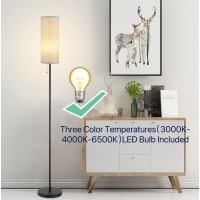 Floor Lamp For Living Room Modern Standing Lamps With Lampshade Minimalist Tall Lamp With Chain Switch For Living Room Led Bu