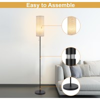 Floor Lamp For Living Room Modern Standing Lamps With Lampshade Minimalist Tall Lamp With Chain Switch For Living Room Led Bu