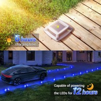 Solar Driveway Lights Dock Marine Lights 12 Pack Solar Deck Lights Ip68 Waterproof Outdoor Led Solar Powered Warning Step Lights