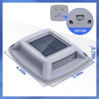 Solar Driveway Lights Dock Marine Lights 12 Pack Solar Deck Lights Ip68 Waterproof Outdoor Led Solar Powered Warning Step Lights