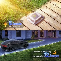 Solar Driveway Lights Dock Marine Lights 16 Pack Solar Deck Lights Ip68 Waterproof Outdoor Led Solar Powered Warning Step Lights