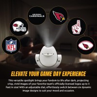 Sporticulture Nfl American Football Arizona Cardinals Adjustable Led Mini Spotlight Projector With 6 Team Logo Designs Porta