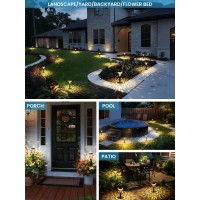 Solpex Solar Lights Outdoor Pathway Garden Decor Lights Solar Powered Waterproof Decoration For Patio Front Porch Yard Outside