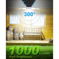 Lifengsoler 1000Lm High Bright Motion Sensor Outdoor Lights 208Leds Solar Flood Lights Outdoor Waterproof With Motion Sensor C