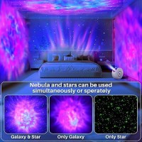 Star Projector Galaxy Light Projector 3 In 1 Galaxy Projector With Bluetooth Speaker Night Light Projector For Bedroom With R