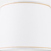 Set Of 2 Whitegold Trim Drum Lamp Shades Medium Lampshade 13 Top X 13 Bottom X 10 Highspider Modern Lampshades For Tabl