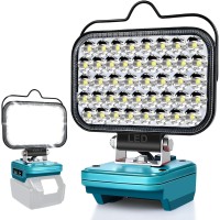 Portable Led Work Light For Makita Lxt 18V Batterynot Include 48W 4800Lm Cordless Flood Lights With Low Voltage Protection An