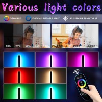 Daoseolo 2 Pack Long Led Outdoor Wall Light 472Inch Dimmable Modern Wall Sconce Rgb Color Changing Ip65 Waterproof Exterior