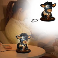 Gerrit Cute Animal Table Lamp For Adult Kids Beautiful Cow Table Lamp With Usb Bedside Lamp For Living Room Bedroom Dormito