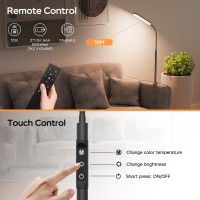 Denlead Floor Lamp 15W Bright Led Floor Lamps For Living Room Remote Touch Control 05H1H Timer Adjustable 2700K6500K Co